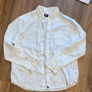 UNTUCKit Linen Crisp White Casual Button-Down Shirt